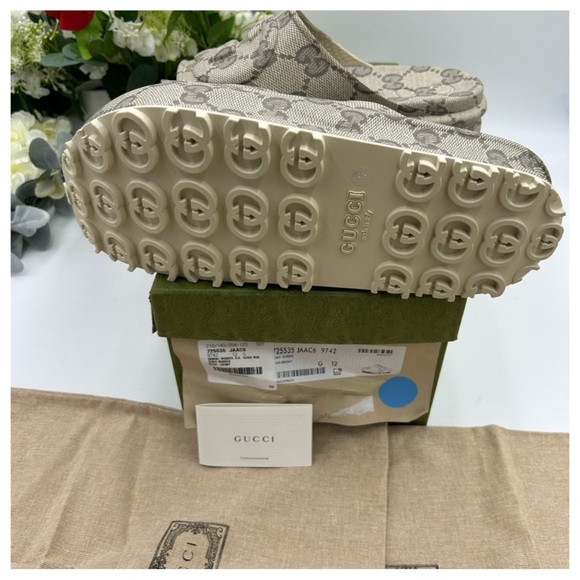 Gucci, GG monogram platform, sandals size 12 made in Italy - Picture 3 of 8